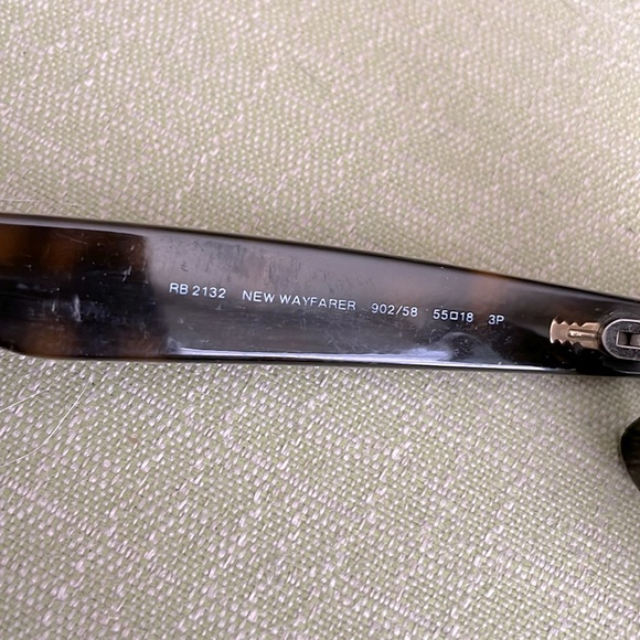 Ray-Ban Polarized RB 2132 902/58 New Wayfarer Men's Women's Sunglasses & Case - Picture 9 of 10